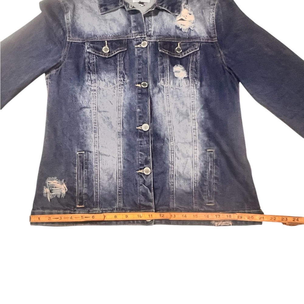 Distressed Denim Jacket - Picture 5 of 9